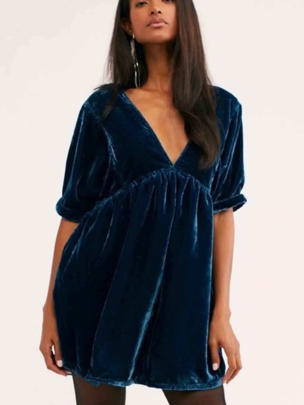 Free people Portia Velvet Mini Dress S - Picture 3 of 14